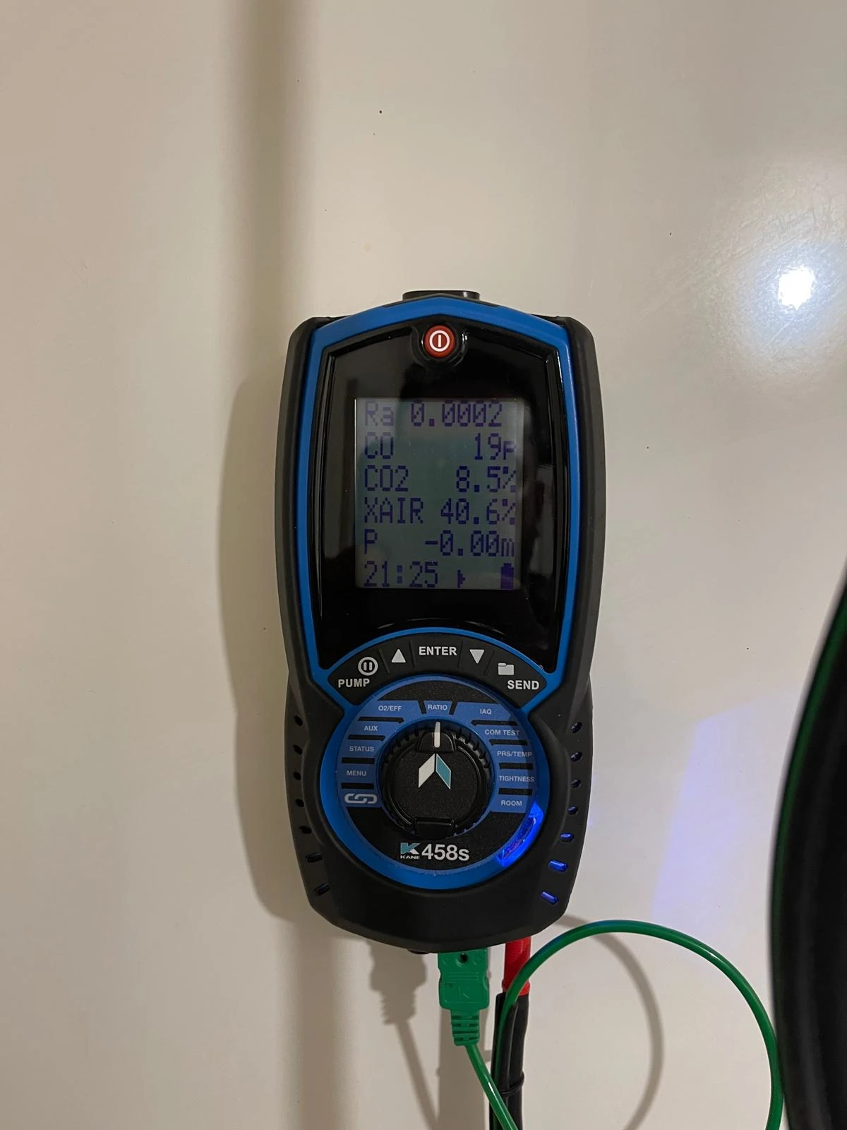 Boiler service and diagnostics using testing equipment